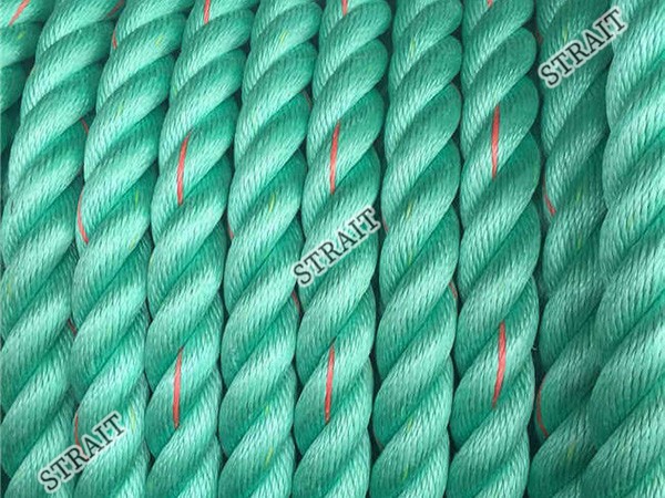 High strength round wire PP (polypropylene) cable - three strands green High strength round wire PP (polypropylene) cable - three strands green